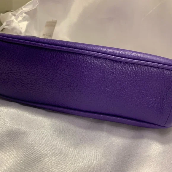Coach Nolita | Purple Leather Mini Shoulder Bag | Chain Strap Wristlet | F53340 - Picture 12 of 16